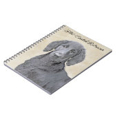 Flachbeschichtetes Retriever-Gemälde - Originale H Notizblock (Linke Seite)