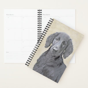 Flachbeschichtetes Retriever-Gemälde - Originale H Planer