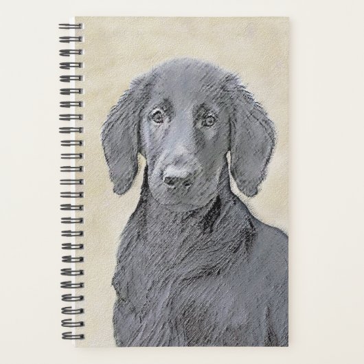 Flachbeschichtetes Retriever-Gemälde - Originale H Planer (Vorderseite)