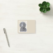 Flachbeschichtetes Retriever-Gemälde - Originale H Post-it Klebezettel (Büro)