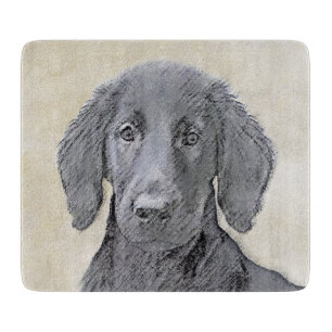 Flachbeschichtetes Retriever-Gemälde - Originale H Schneidebrett