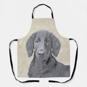 Flachbeschichtetes Retriever-Gemälde - Originale H Schürze (Vorderseite)