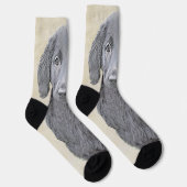 Flachbeschichtetes Retriever-Gemälde - Originale H Socken (Rechts)