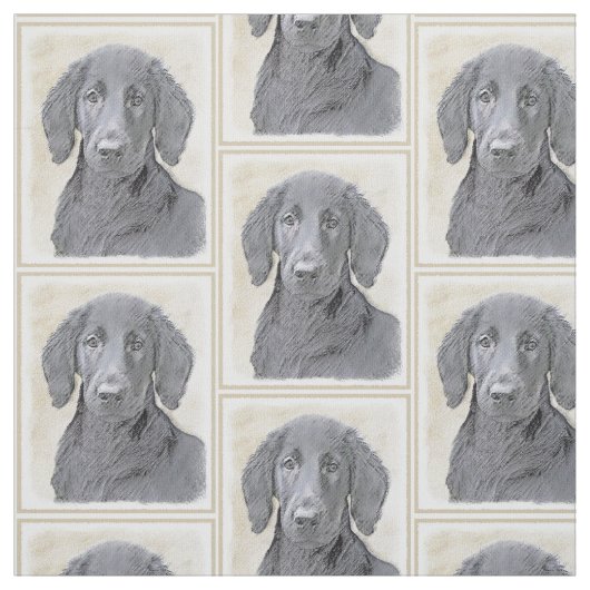 Flachbeschichtetes Retriever-Gemälde - Originale H Stoff (Muster)