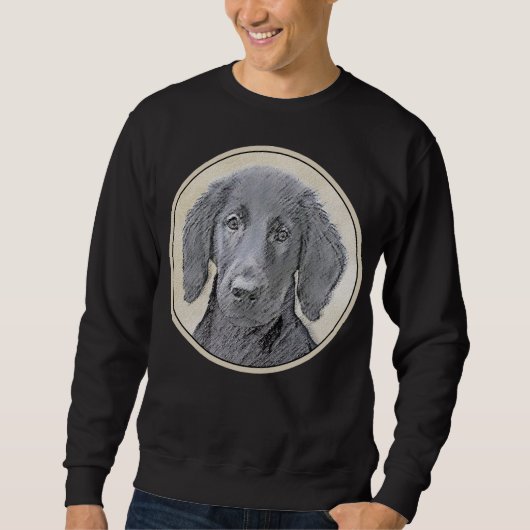 Flachbeschichtetes Retriever-Gemälde - Originale H Sweatshirt (Vorderseite)