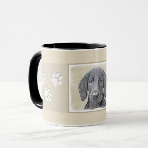 Flachbeschichtetes Retriever-Gemälde - Originale H Tasse