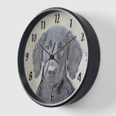 Flachbeschichtetes Retriever-Gemälde - Originale H Uhr (Winkel)