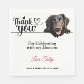Flachbeschichtetes Retriever Papier Napkins Serviette (Vorderseite)