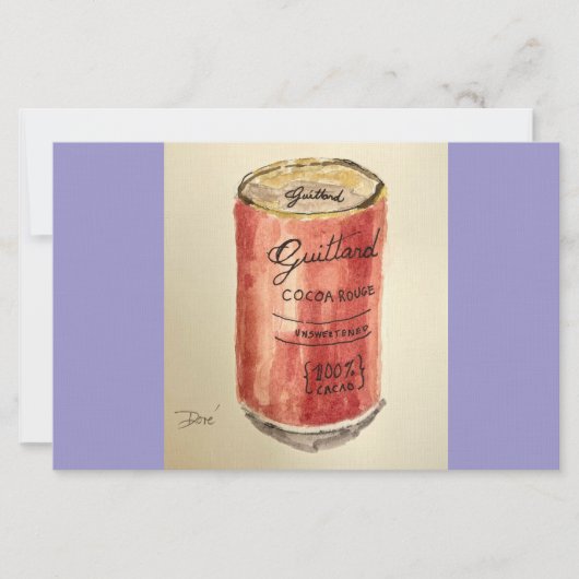 Flachbettdecke Kakao Briefpapier (Vorderseite)