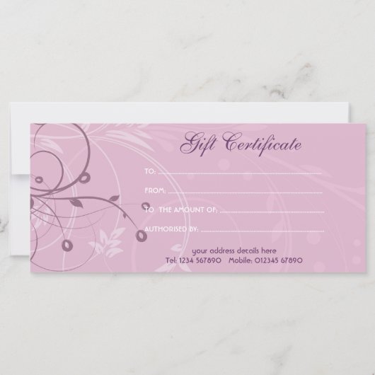 Flachbild-Design-Rackkarte (Rückseite)