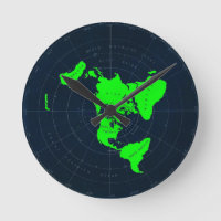 Flachbild-Earth-Map-Festplattenuhr