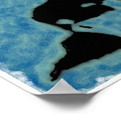 Flachbild-Earth-Map-Poster Poster (Ecke)