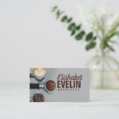 Flachbild-Fotografie von Kaffeetasse g65 Visitenkarte (Stehend Vorderseite)