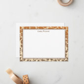 Flachbild-Kartenleseblatt Mitteilungskarte (Vorderseite/Rückseite Beispiel)