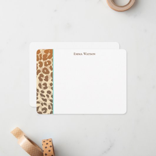 Flachbild-Kartenleseblatt Mitteilungskarte (Vorderseite/Rückseite Beispiel)