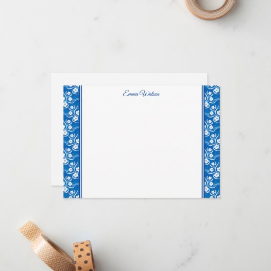 Flachbild-Note-Karte Mitteilungskarte (Vorderseite/Rückseite Beispiel)