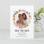 Flachbild-Save the Date-Karte Save The Date (Stehend Vorderseite)