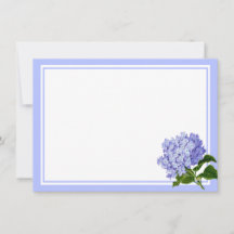Flachbildkarte (Blue Hydrangea)