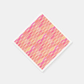 Flachbildschirm aus dem Mittelalter - rosa, korall Serviette (Ecke)