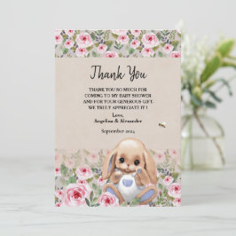 Flachbildschirm Danke, Babydusche Dankeskarte