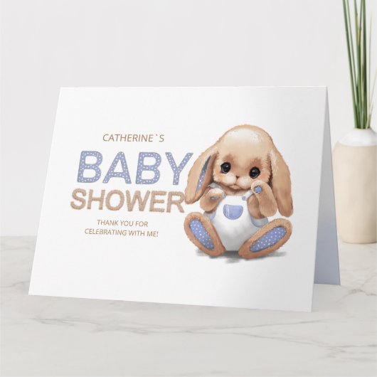 Flachbildschirm Danke, Babydusche Dankeskarte (Vorderseite)