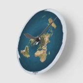 Flachbildschirm der Erde Mittelwand Runde Wanduhr (Winkel)