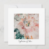 Flachbildschirm Explosion des Farbquadrats Feiertagskarte (Vorderseite)