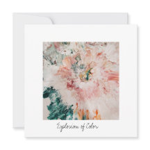 Flachbildschirm Explosion des Farbquadrats