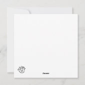 Flachbildschirm Explosion des Farbquadrats Feiertagskarte (Rückseite)