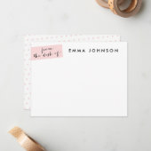 Flachbildschirm für die Registerkarte "Blush" - Pu Mitteilungskarte (Vorderseite/Rückseite Beispiel)