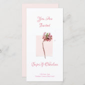 Flachbildschirm für elegante Hochzeitseinladung (Vorne/Hinten)