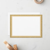 Flachbildschirm-Glitzer-Grenze Mitteilungskarte (Vorderseite/Rückseite Beispiel)