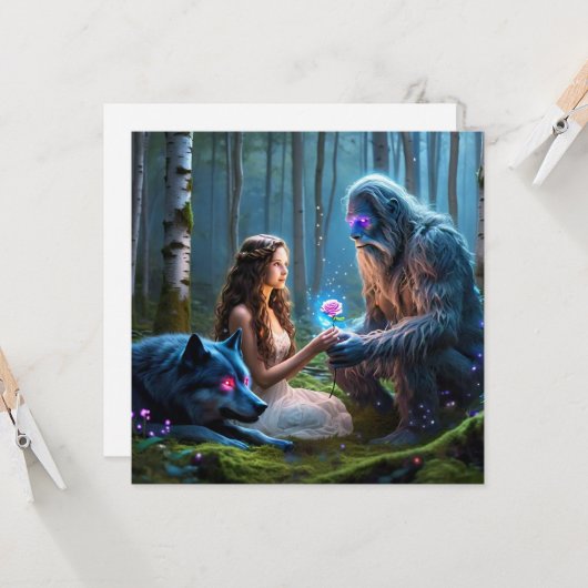 Flachbildschirm Karte (Vorderseite/Rückseite Beispiel)