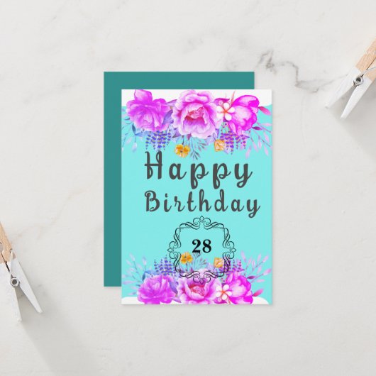 Flachbildschirm Karte (Vorderseite/Rückseite Beispiel)