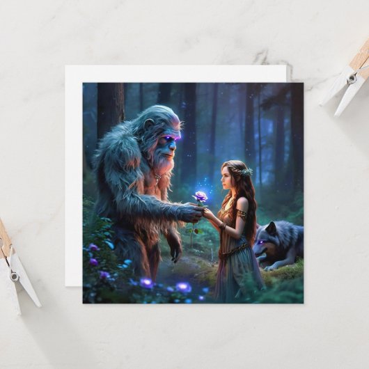 Flachbildschirm Karte (Vorderseite/Rückseite Beispiel)