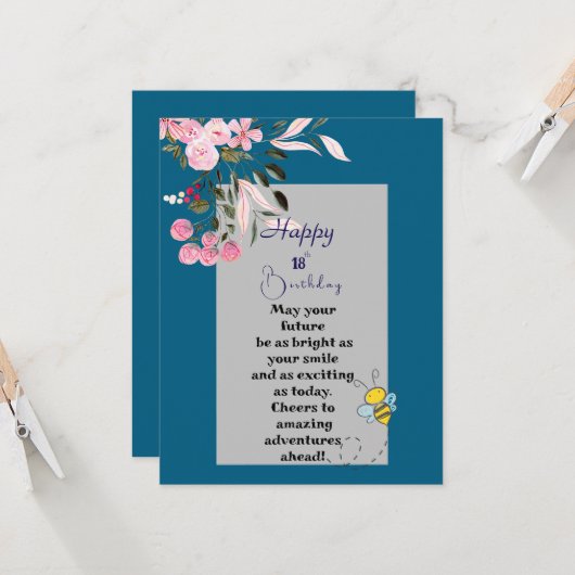 Flachbildschirm Karte (Vorderseite/Rückseite Beispiel)