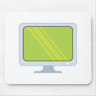 Flachbildschirm-PC-Monitor-Vektordesign Mousepad