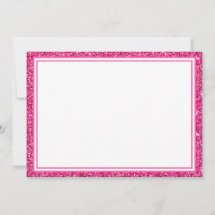 Flachbildschirm, rosa Glitzer, Rand Mitteilungskarte