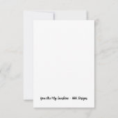 Flachbildschirm - Sie sind mein Sonnenschein Dankeskarte (Rückseite)