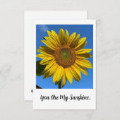 Flachbildschirm - Sie sind mein Sonnenschein Dankeskarte (Vorne/Hinten)