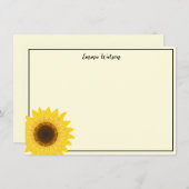 Flachbildschirm Sonnenblume Mitteilungskarte (Vorne/Hinten)