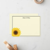Flachbildschirm Sonnenblume Mitteilungskarte (Vorderseite/Rückseite Beispiel)