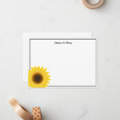Flachbildschirm Sonnenblume Mitteilungskarte (Vorderseite/Rückseite Beispiel)