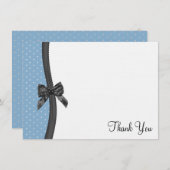 Flachbildschirm und Polka Dots Danke, dass Sie ein Dankeskarte (Vorne/Hinten)