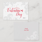 Flachbildschirm Valentine Mitteilungskarte (Vorne/Hinten)