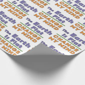 Flachbildwackelpapier Geschenkpapier (Ecke)