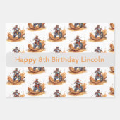 Flachblatt-Set 3 für das Rad-Wrapping Geschenkpapier Set (Vorderseite)