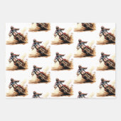 Flachblatt-Set 3 für das Rad-Wrapping Geschenkpapier Set (Vorderseite 2)