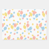 Flachblatt-Set aus Mustervordruck von 3 Geschenkpapier Set (Vorderseite 2)