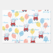 Flachblatt-Set aus Mustervordruck von 3 Geschenkpapier Set (Vorderseite)